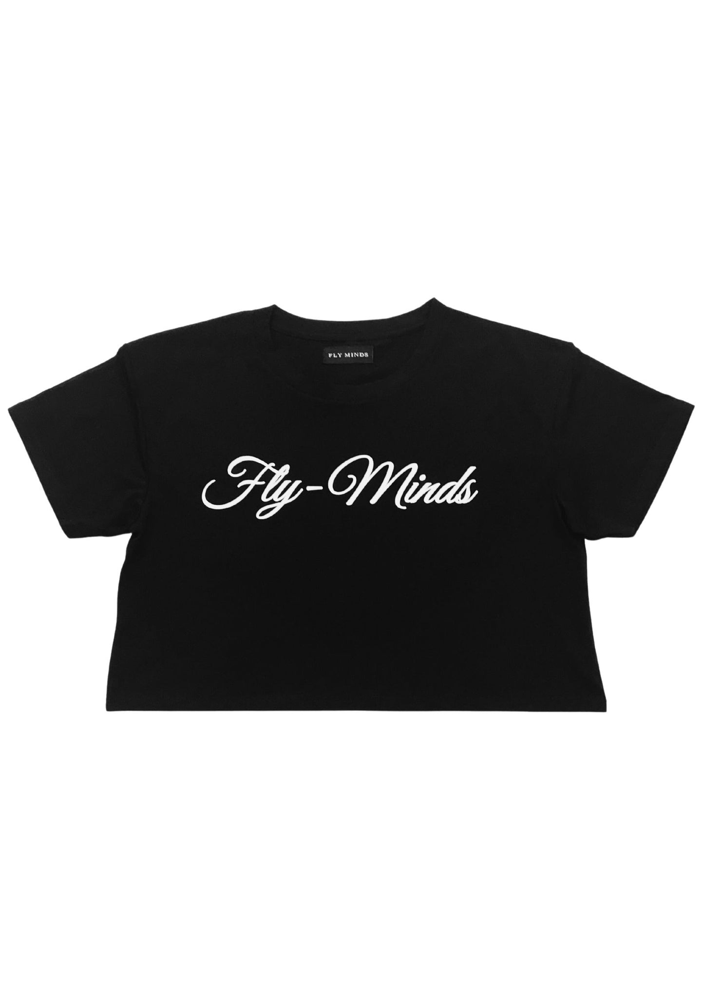 Fly Minds Script Crop Top