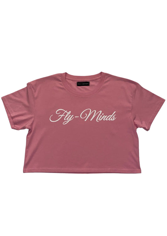 Fly Minds Script Crop Top